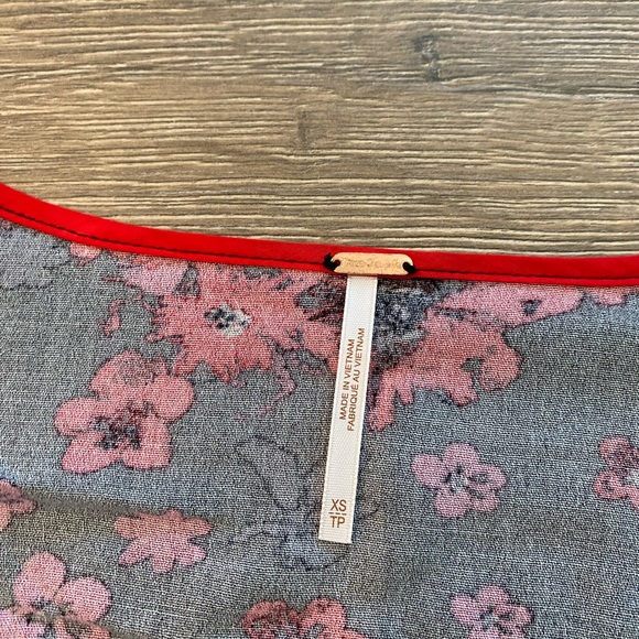 Free People Venice Tie Front Floral Boho Cardigan Top - Picture 8 of 12